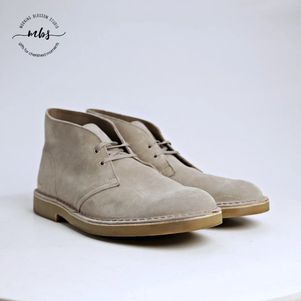 Clarks Desert Boot Classic Heritage Minimalist Chukka Boots Sand Men 13